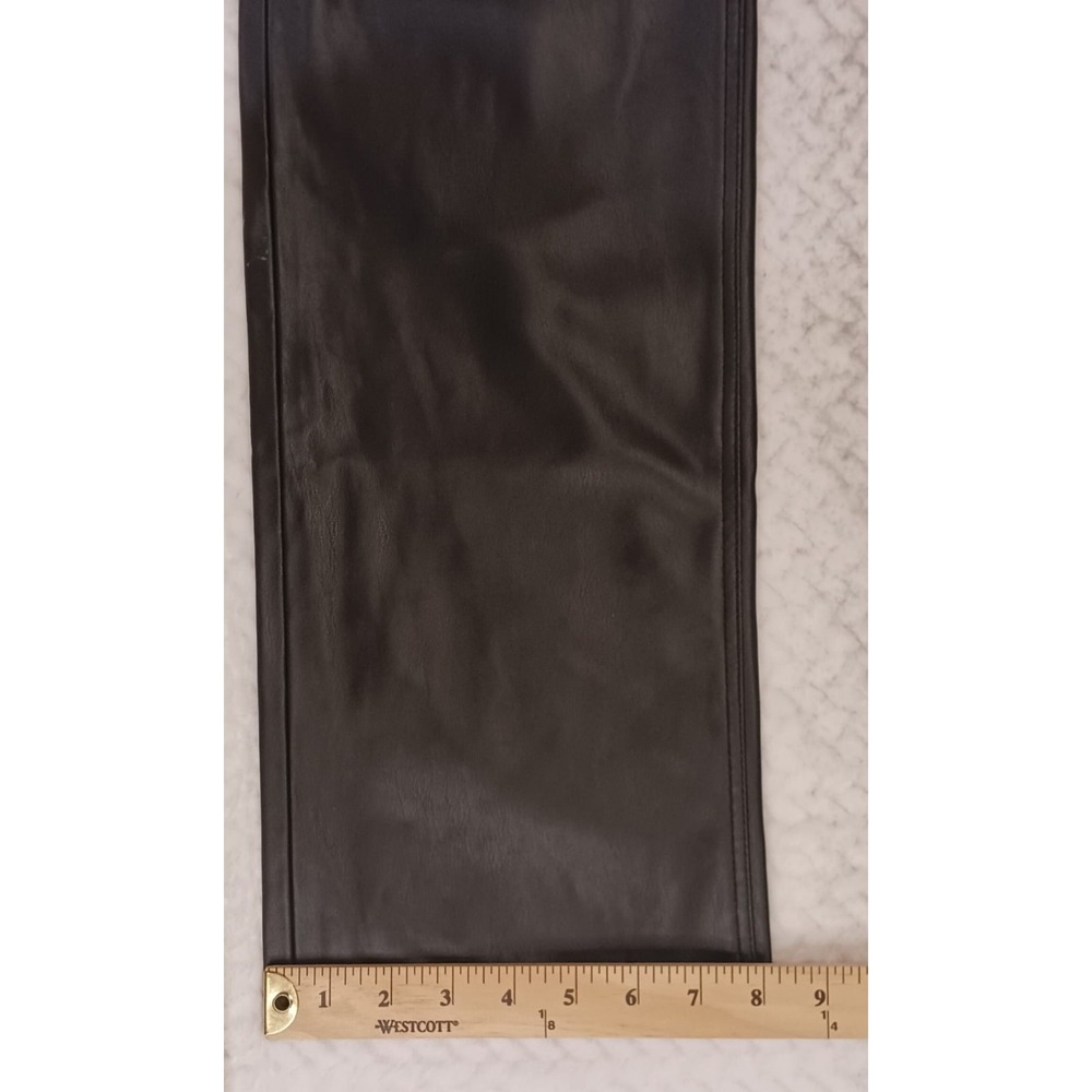 Zara Pants Womens Black Faux Leather Straight Leg EUR‎ 34 US 2 MEX 24 - Picture 14 of 14